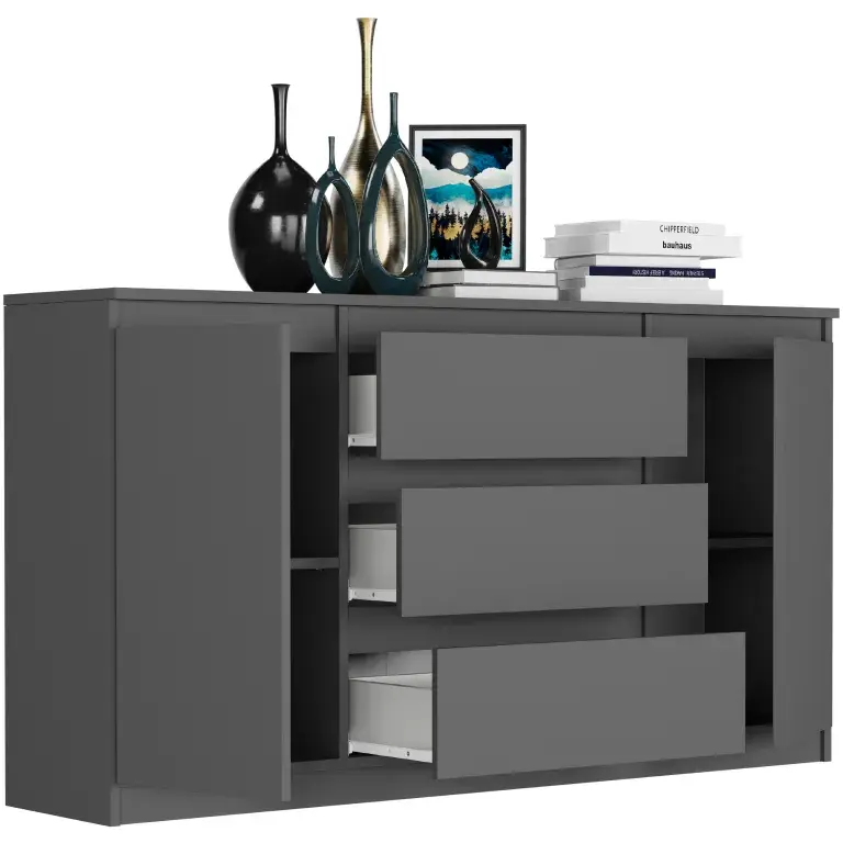 Prostorná komoda R-140-S3 - různé barevné varianty