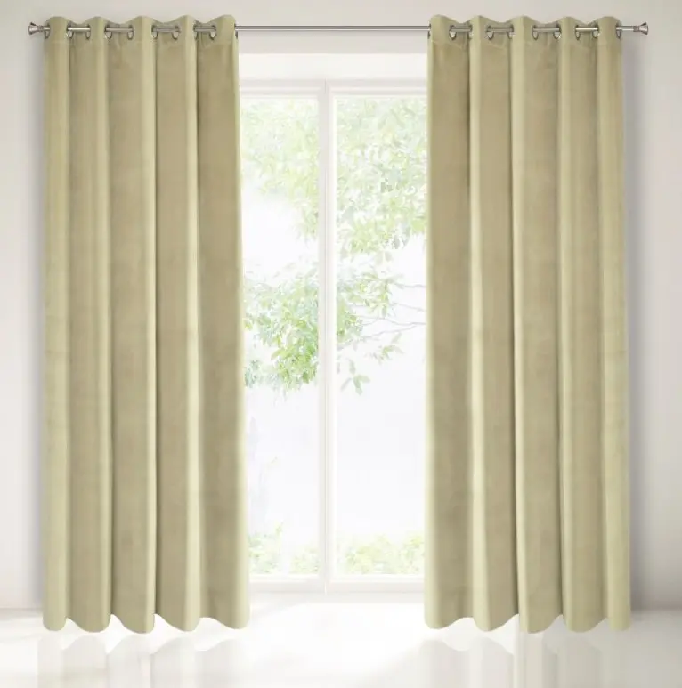 Elegantní béžový závěs do ložnice 140 x 250 cm Šířka: 140 cm | Délka: 250 cm