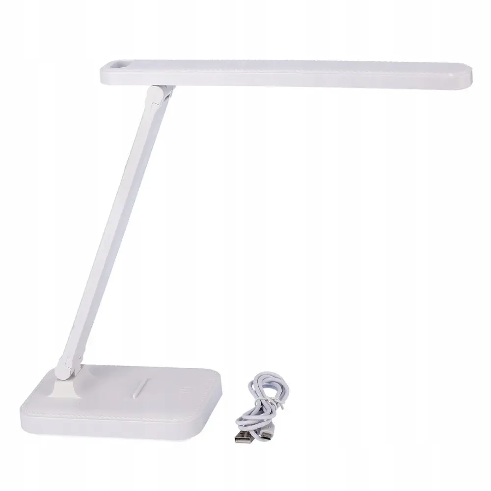 LED stolní lampa s nastavitelným ramenem a držákem na telefon