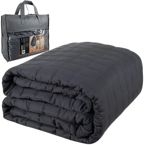 Šedá senzorická zátěžová deka 10 kg 200x220 cm – výrazně lepší spánek