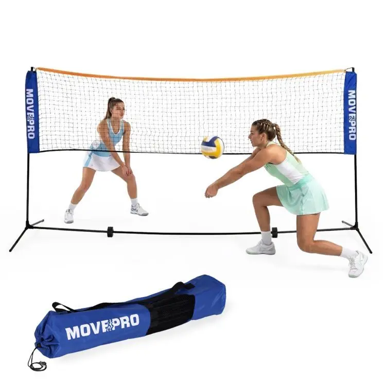 Skládací sportovní síť MovePro 3v1 - badminton, tenis a volejbal s nastavitelnou výškou