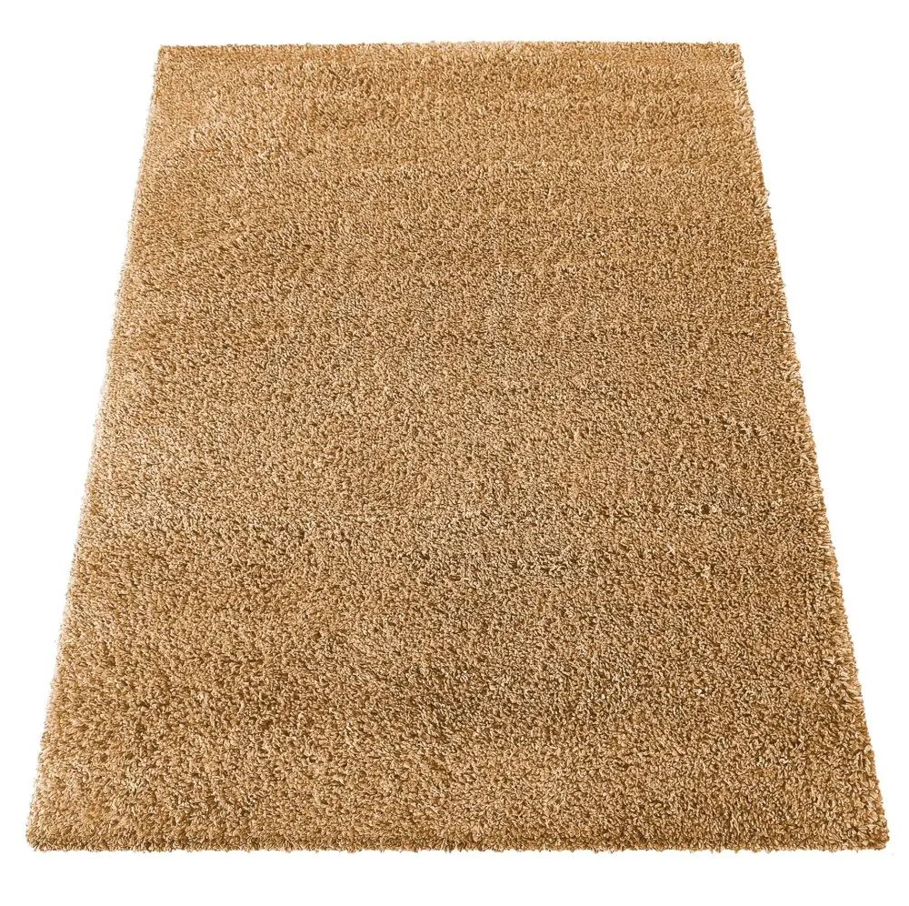 Moderní koberec SHAGGY v hořčicově žluté barvě Šířka: