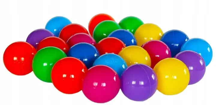Barevné kuličky do suchého bazénu, 100 kusů, 6 cm