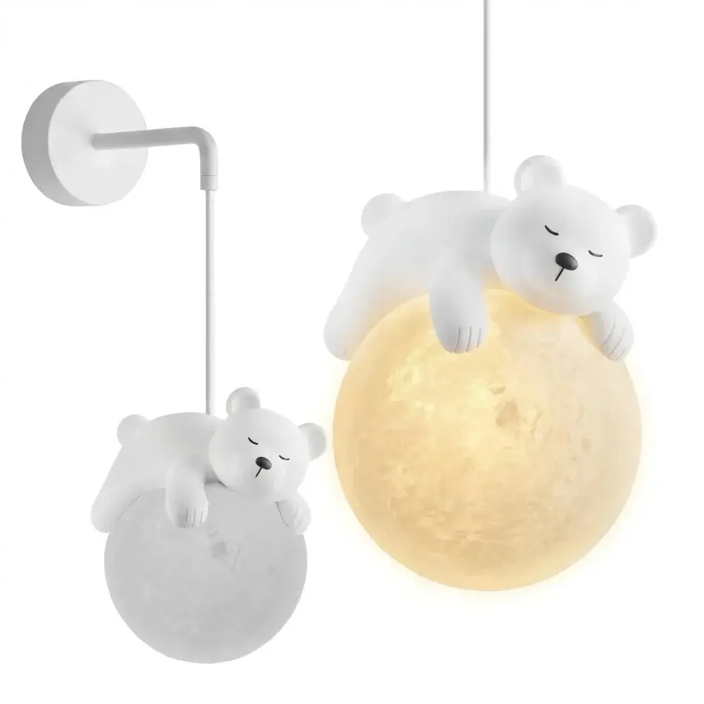 Toolight Nástěnné osvětlení Panda G163-1W bílé/černé
