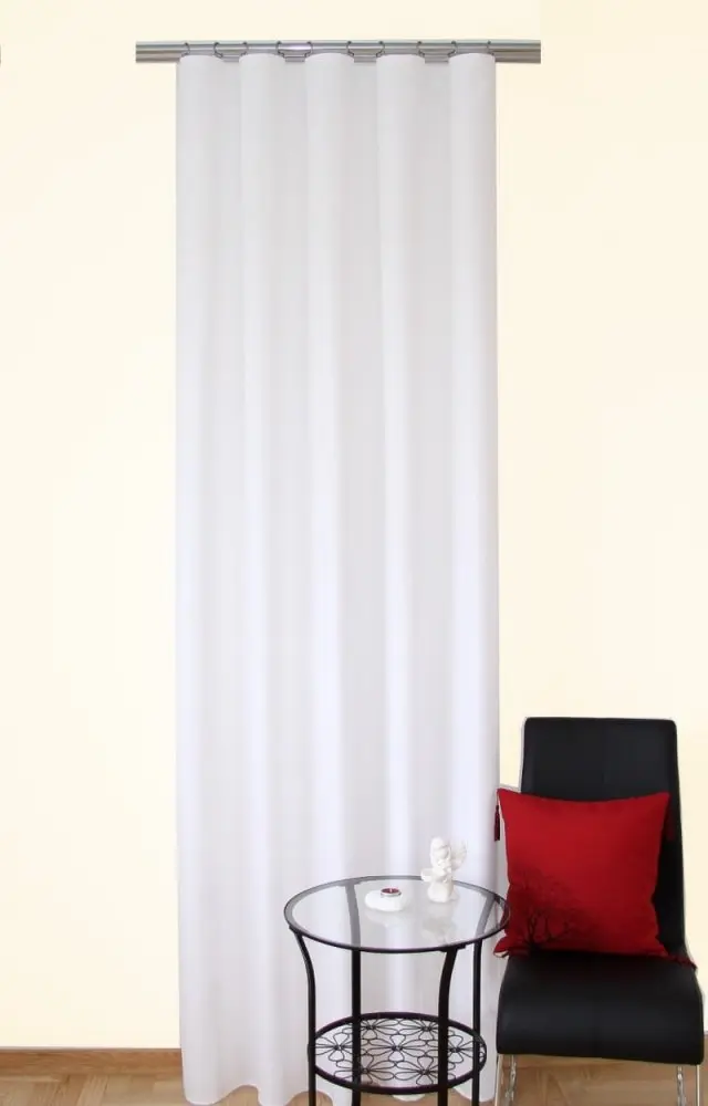 Moderní hotové závěsy v bílé barvě Šířka: 140 cm | Délka: 260 cm