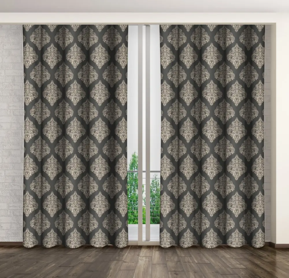 Black Out závěs s moderním ornamentem Délka: 270 cm