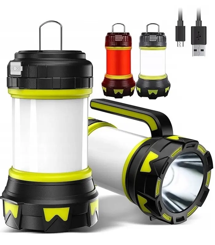 Multifunkční kempingová LED lampa, svítilna