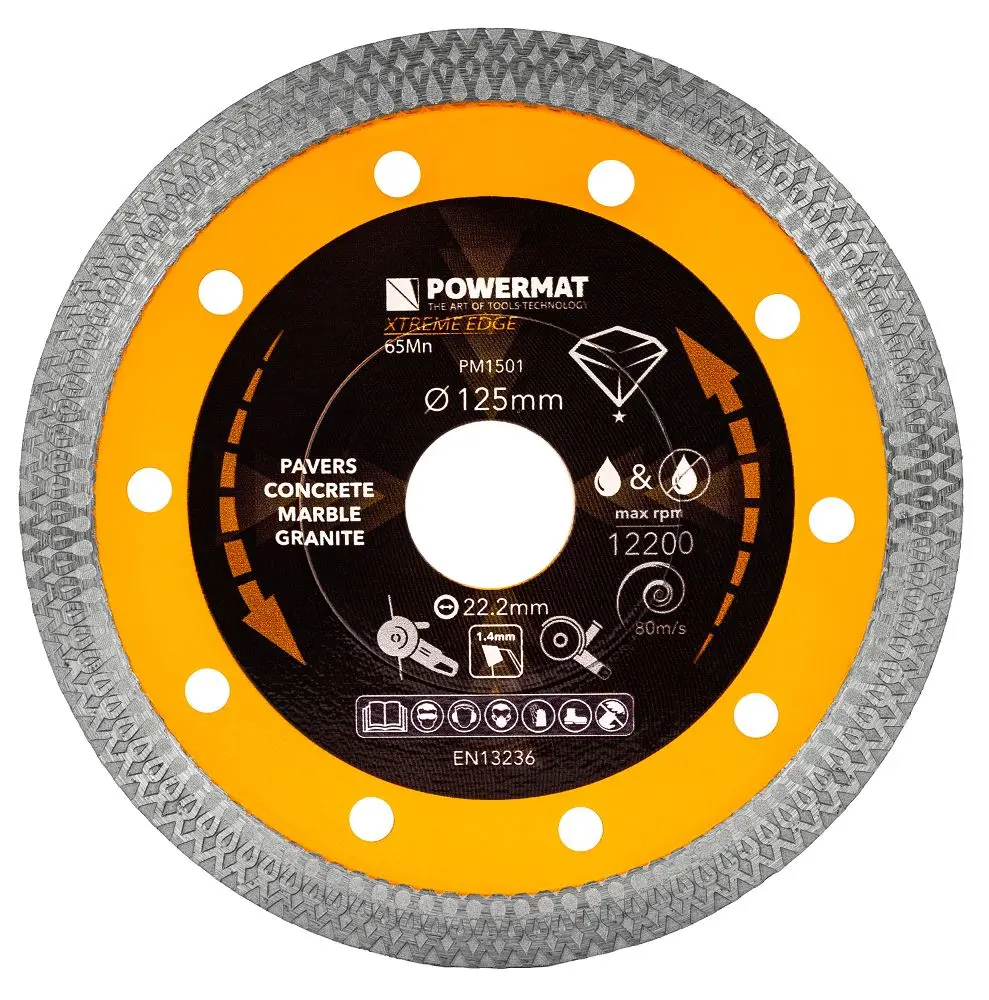 Diamantový kotouč 125 mm na beton, dlaždice a keramiku - otvor 22,23 mm
