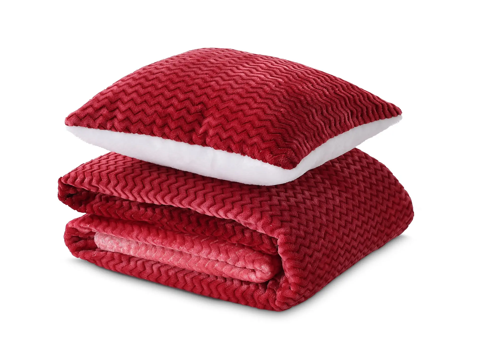 Dormeo sada Warm Hug červené ombré