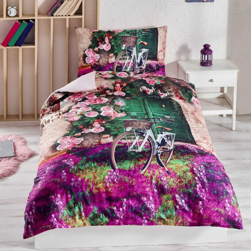 3D povlečení bavlněné Violet EMI, Standardní set jednolůžko obsahuje 1x 140x200 + 1x 70x90