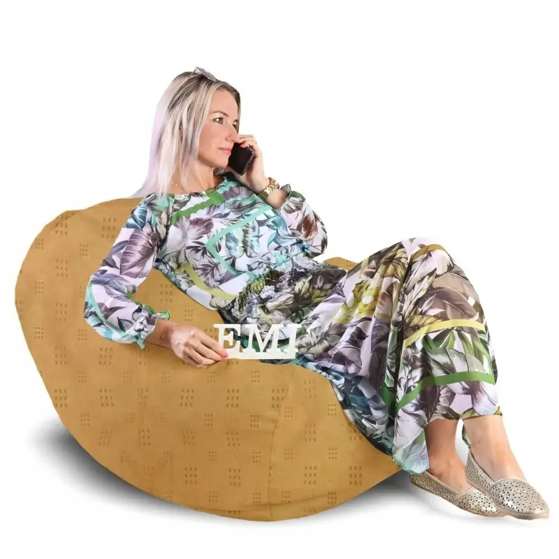 Sedací pytel hruška semišová Relax EMI