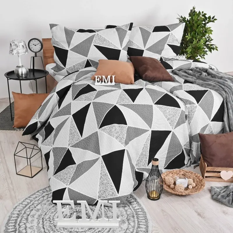 Povlečení bavlněné Vega EMI, Prodloužený set jednolůžko obsahuje 1x 140x220 + 1x 70x90