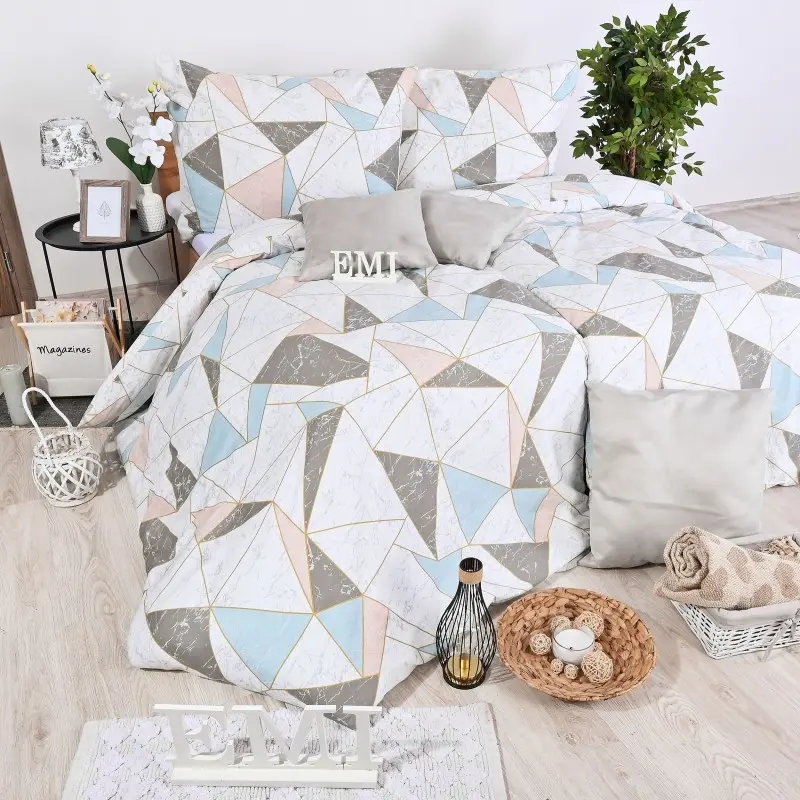 Povlečení Zafer satén EMI, Standardní set jednolůžko obsahuje 1x 140x200 + 1x 70x90