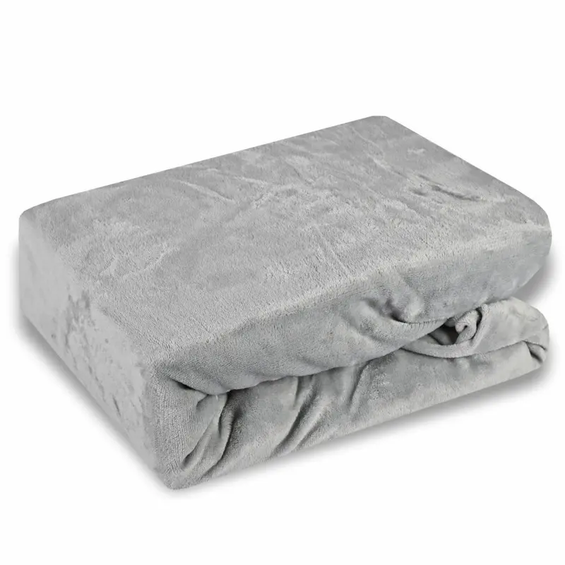 Prostěradlo z mikroplyše šedé EMI, Plachta