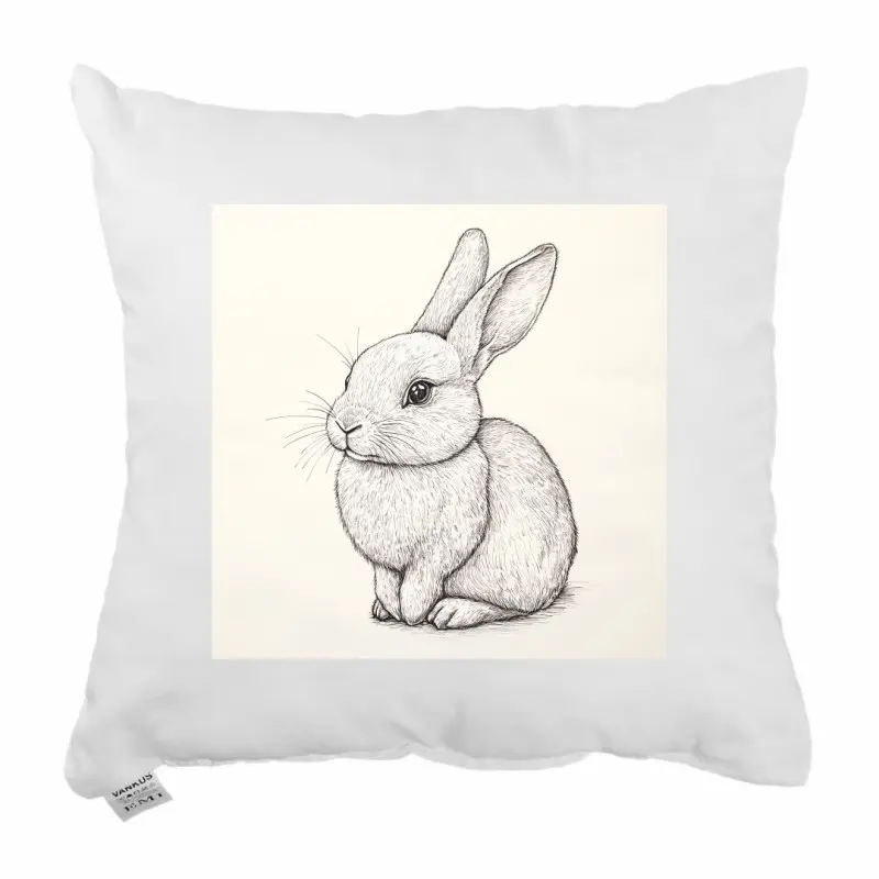 Dekorační polštář Bunny Sketch 40x40 cm EMI