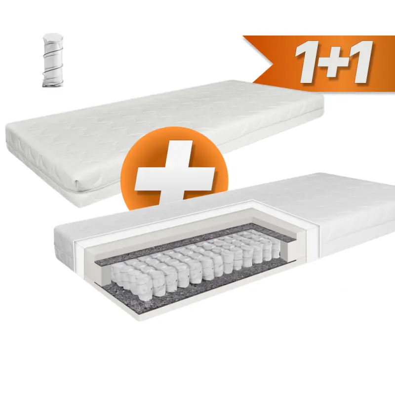 Pružinový matrac OrtoSleep 90x200 EMI 1+1 zadarmo