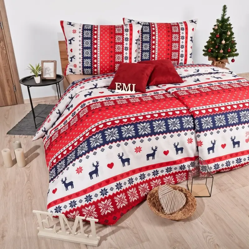 Vánoční povlečení Scandinavia EMI, Standardní set jednolůžko obsahuje 1x 140x200 + 1x 70x90