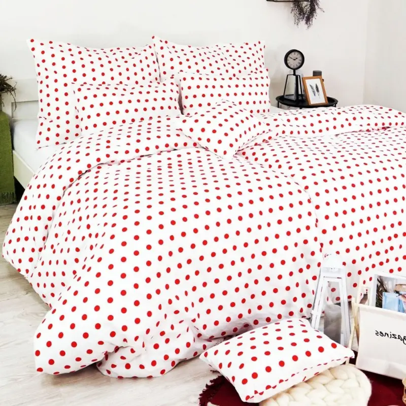 Povlečení Řím červené EMI, Standardní set jednolůžko obsahuje 1x 140x200 + 1x 70x90
