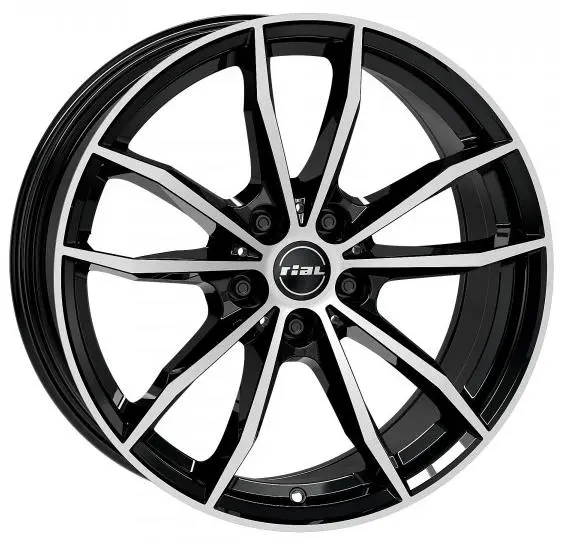 RIAL X12X 9X20 5X112 ET35/66.5 černá/stříbrná