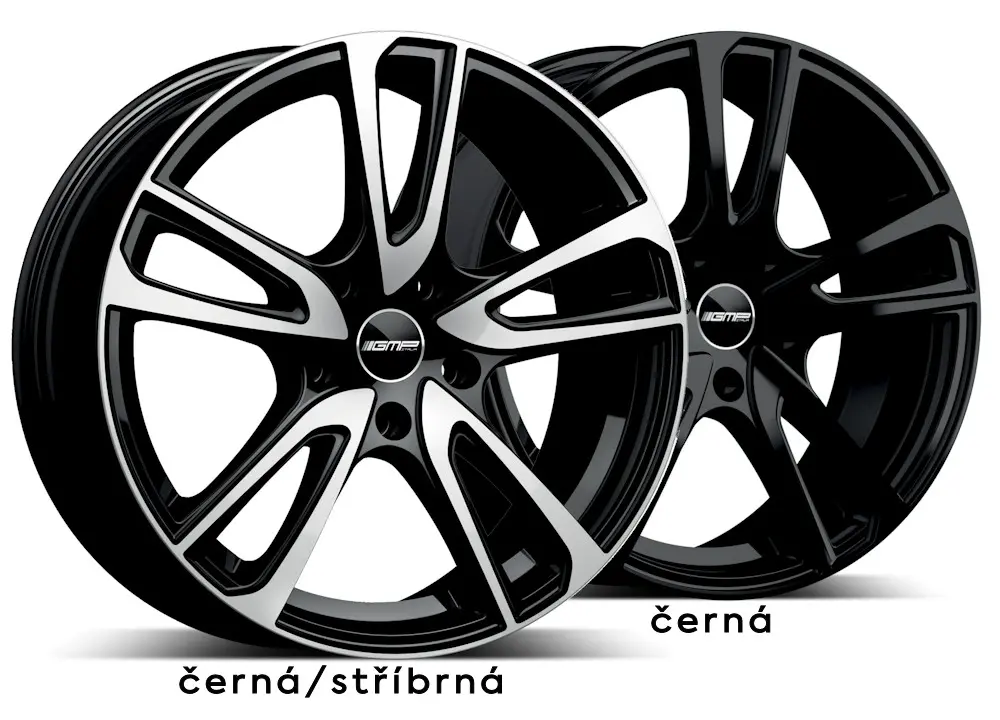 GMP ASTRAL 6.5X16 5X112 ET45/66.6 černá/stříbrná