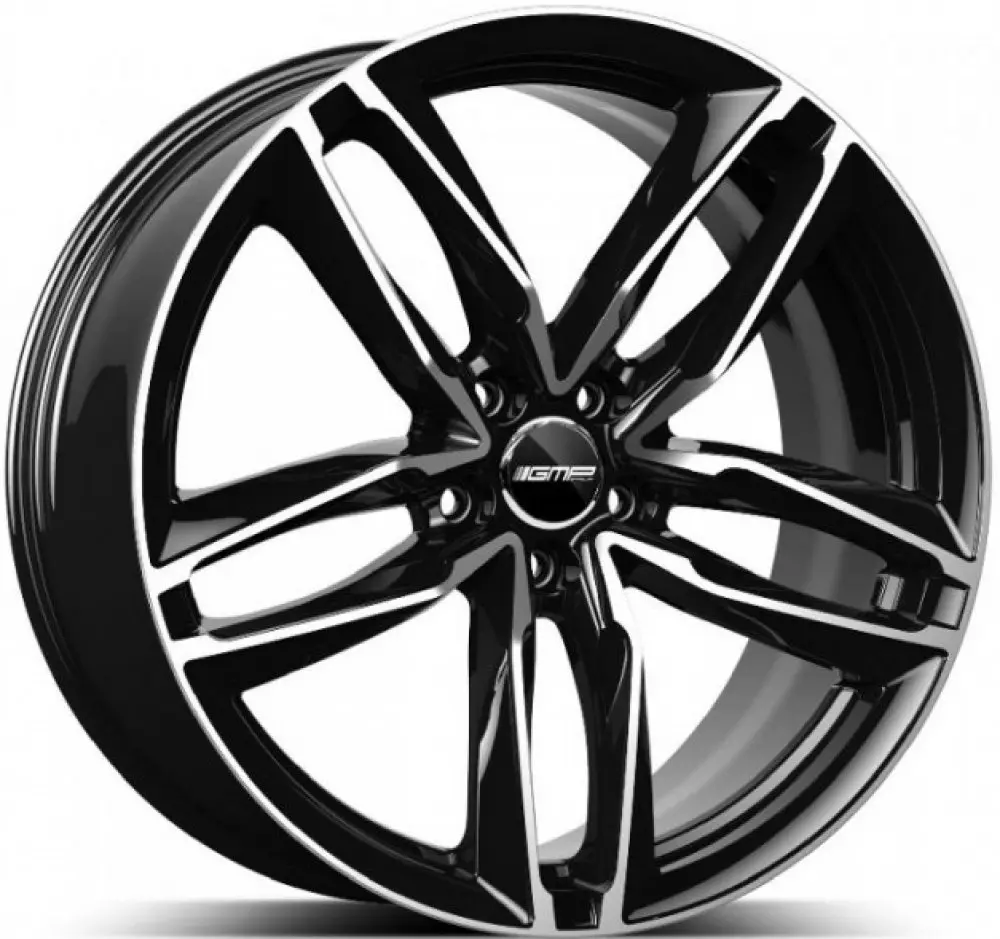GMP ATOM 7.5X17 5X112 ET45/66.5 černá/stříbrná