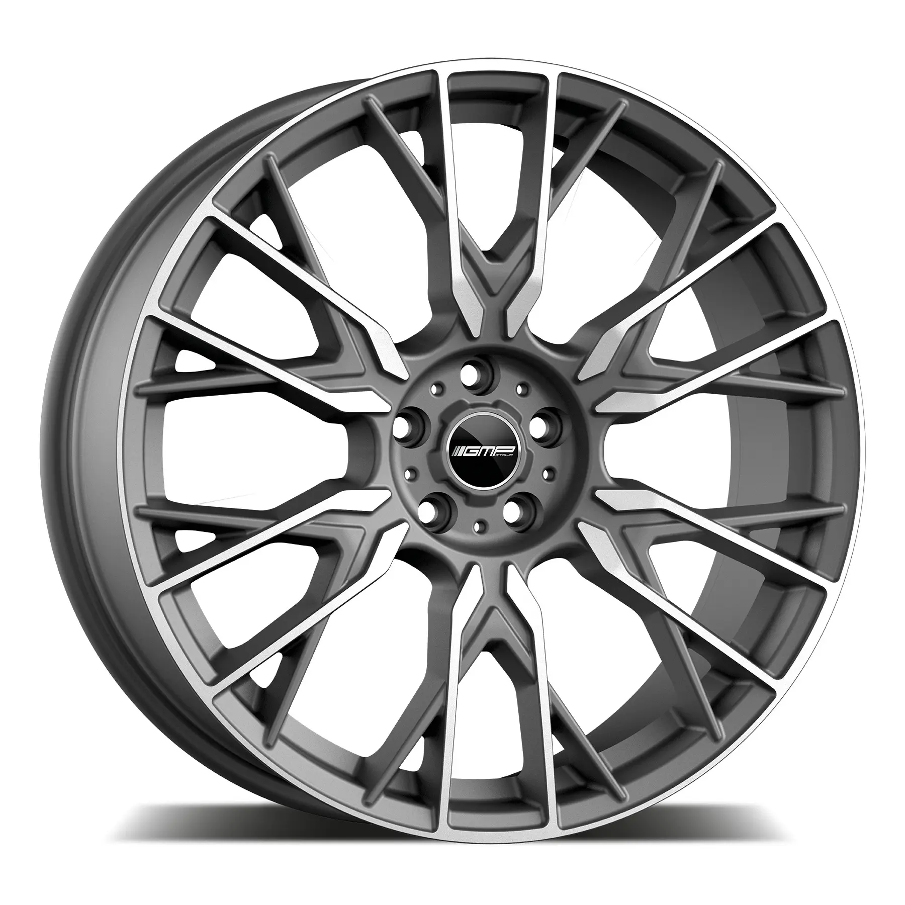 GMP FENDER 8.5X21 5X112 ET30/66.6 šedá/leštěná