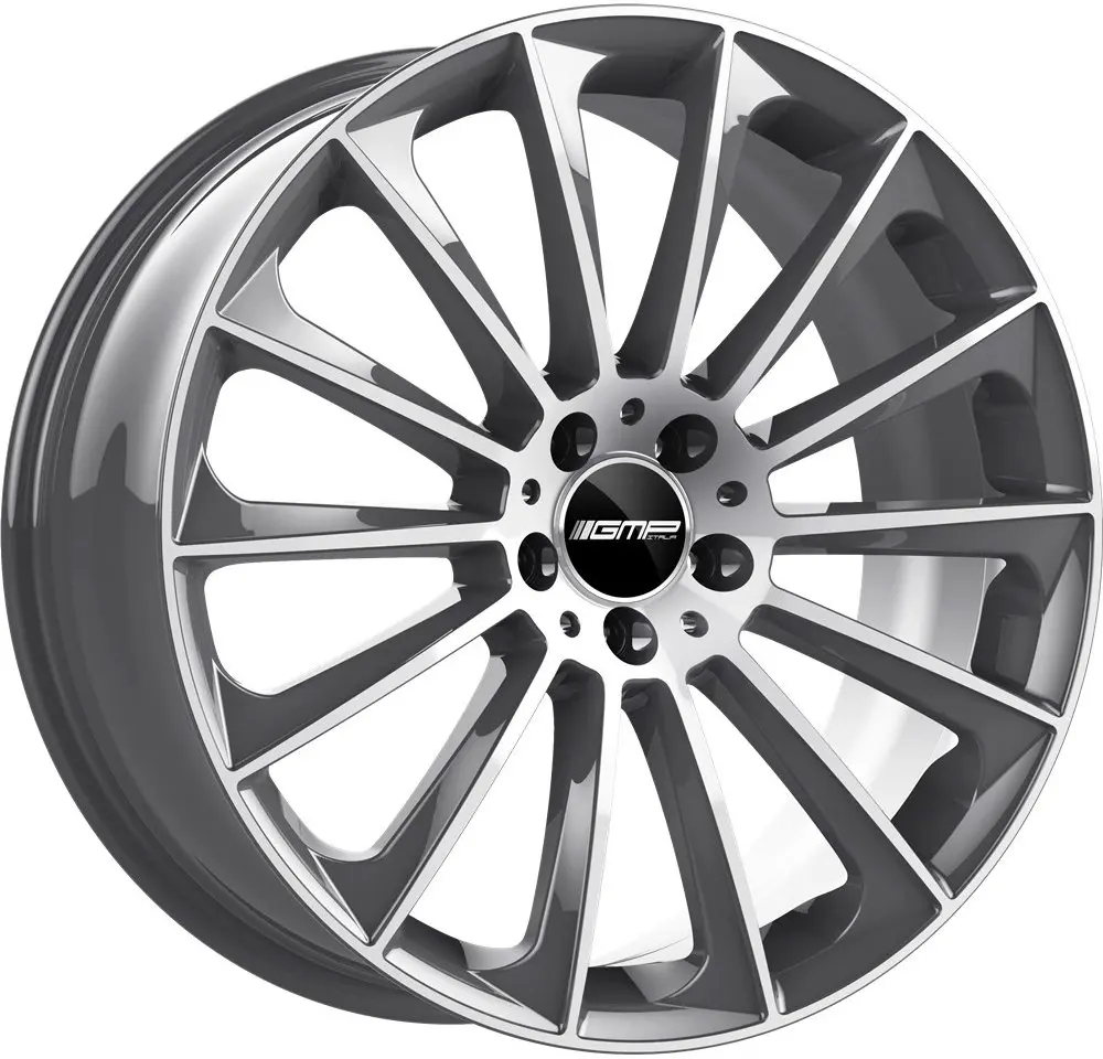 GMP STELLAR 7.5X17 5X112 ET35/66.6 šedá/stříbrná