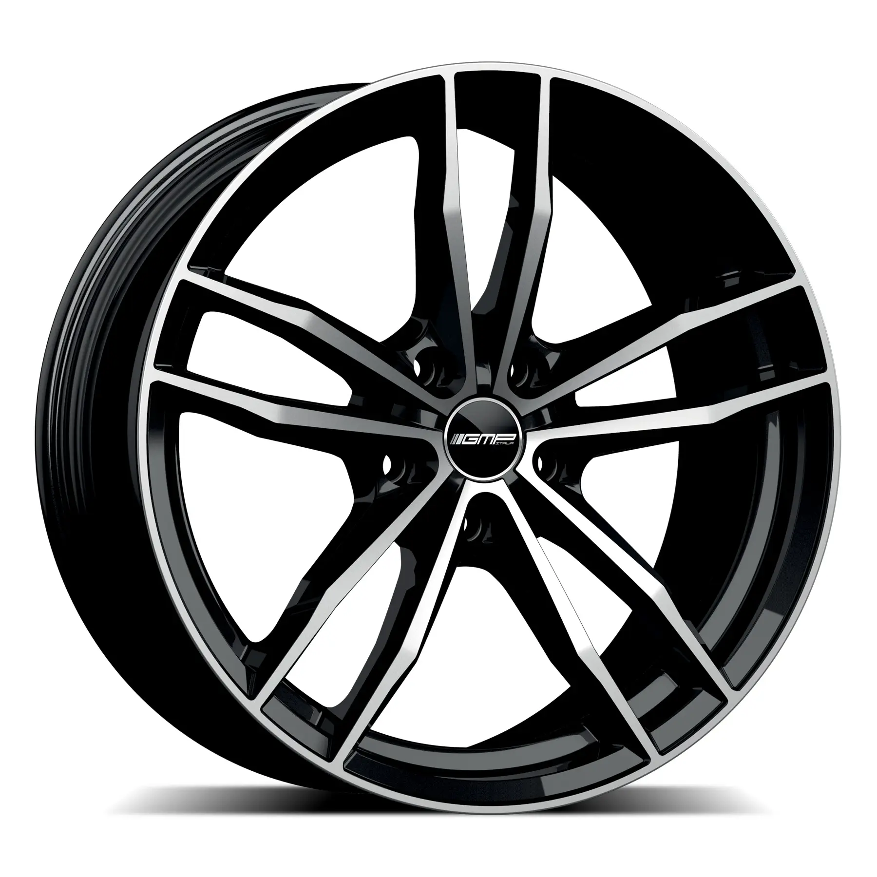 GMP SWAN 7.5X17 5X112 ET25/66.6 černá/stříbrná