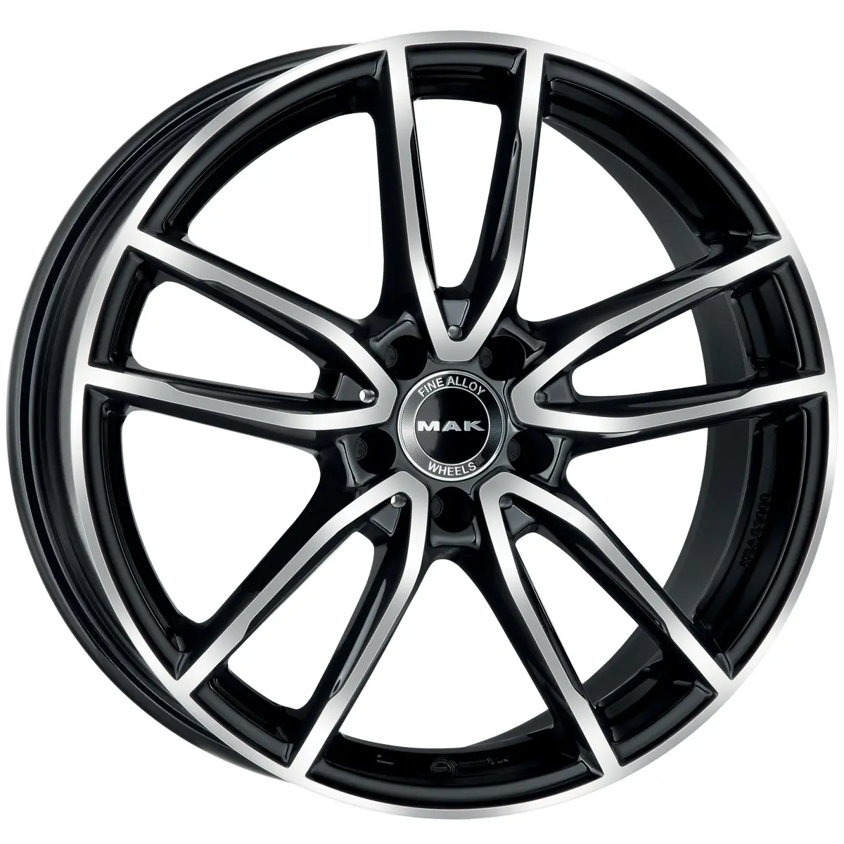 MAK EVO 8X19 5X112 ET33/66.6 černá/leštěná