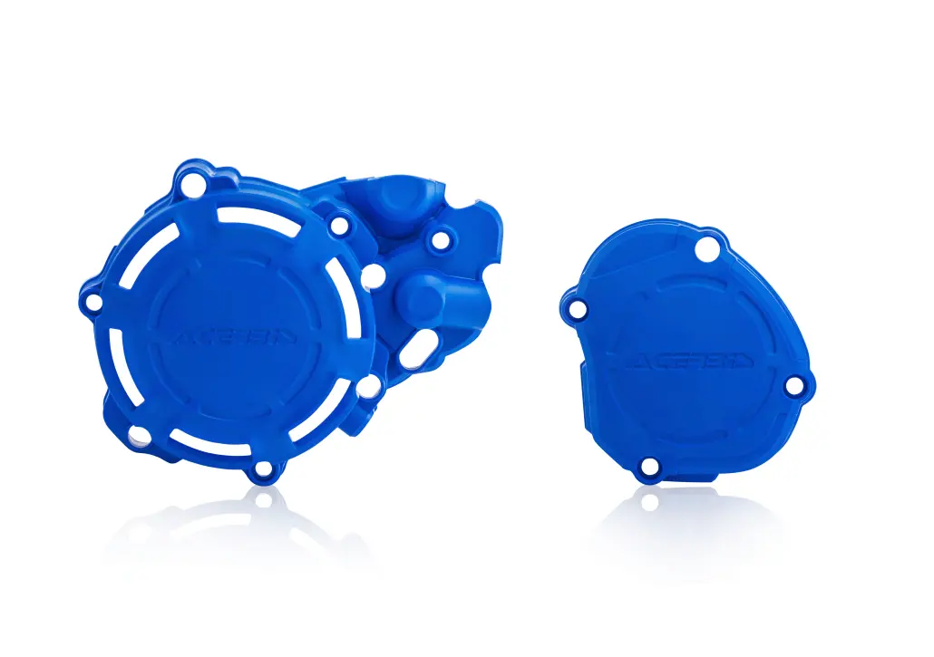 ACERBIS kryty motoru (kryt víka spojky a alternátoru) X-POWER YAMAHA YZ 125 05-26, FANTIC XE / XX 125 21-26 barva modrá ( )