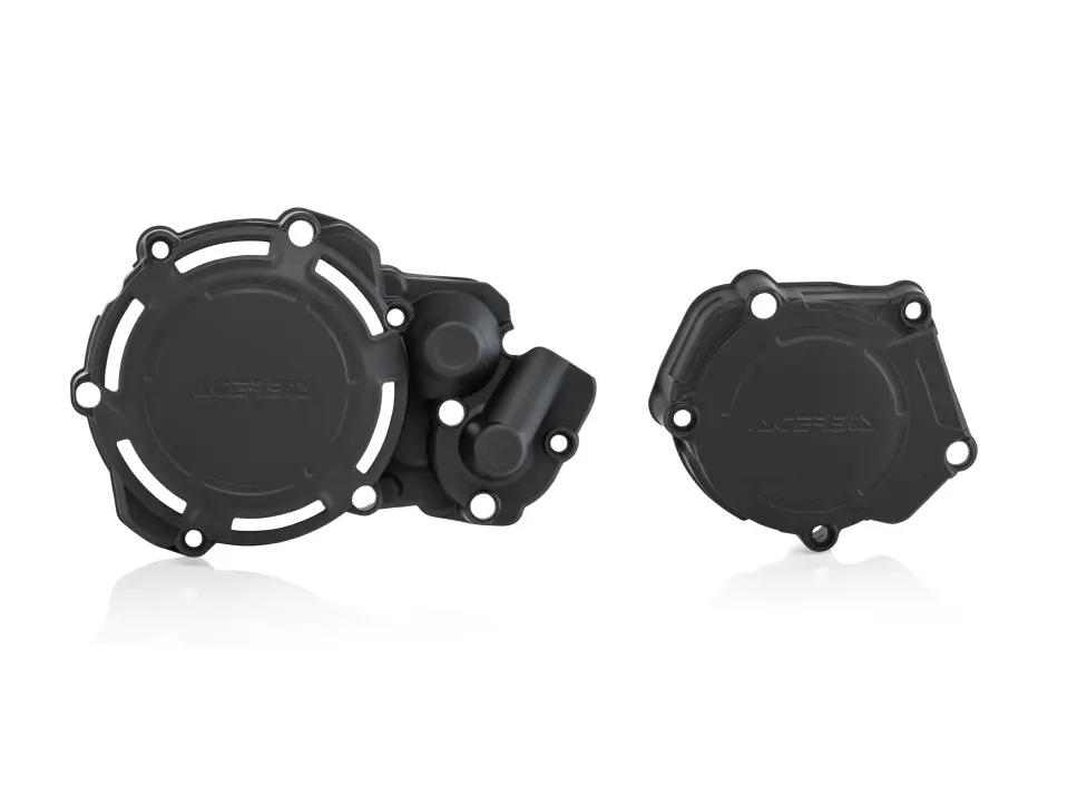 ACERBIS kryty motoru (kryt víka spojky a alternátoru) X-POWER YAMAHA YZ 250 05-26, FANTIC XX 250 21-26 barva černá ( )