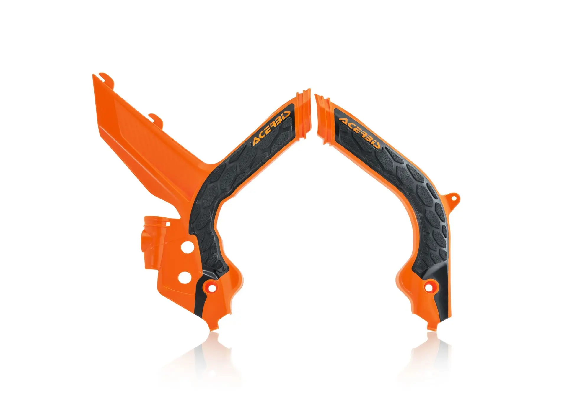 ACERBIS kryty rámu X-GRIP KTM EXC / EXC-F / XC-W / XCF-W 20-23 barva oranžová / černá (ACERBIS kryty rámu X-GRIP KTM EXC / EXC-F / XC-W / XCF-W 20-23)