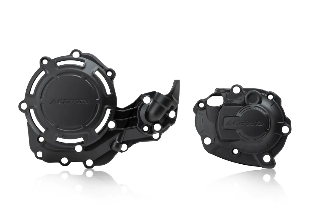 ACERBIS kryty motoru (kryt víka spojky a alternátoru) X-POWER YAMAHA YZ 450 F 18-22, YZ 450 FX 19-22 ( YZF 450 ), FANTIC XEF 450 21-25 barva černá