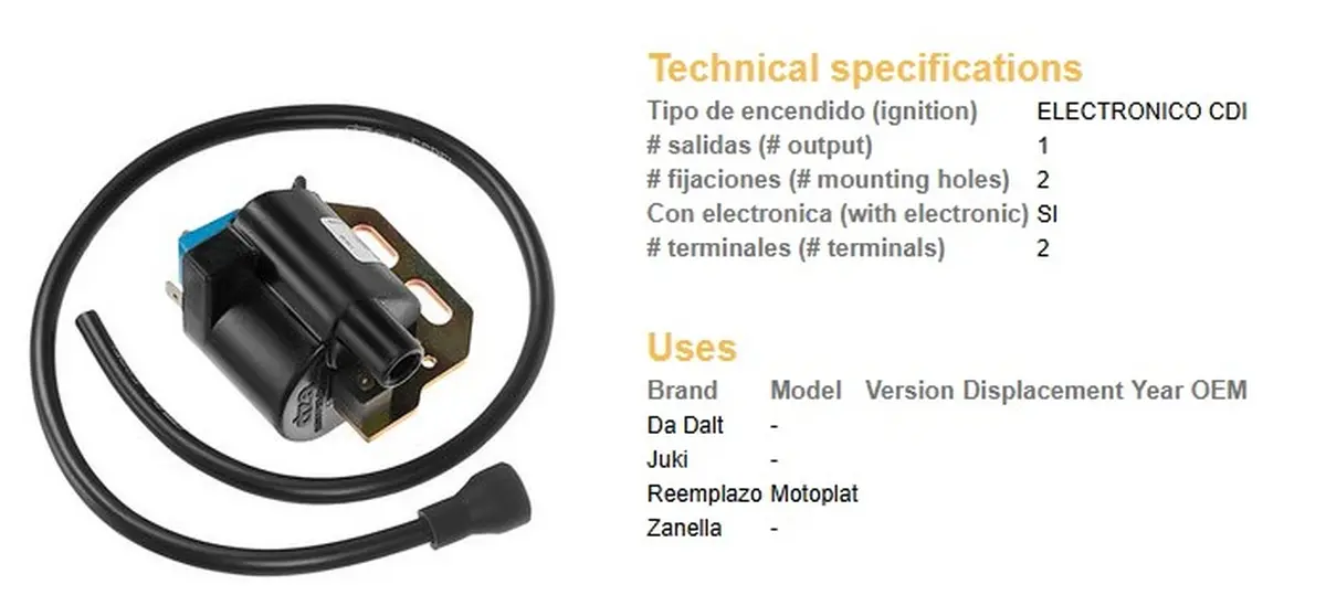 DZE cívka MOTOPLAT (DZE cívka MOTOPLAT)