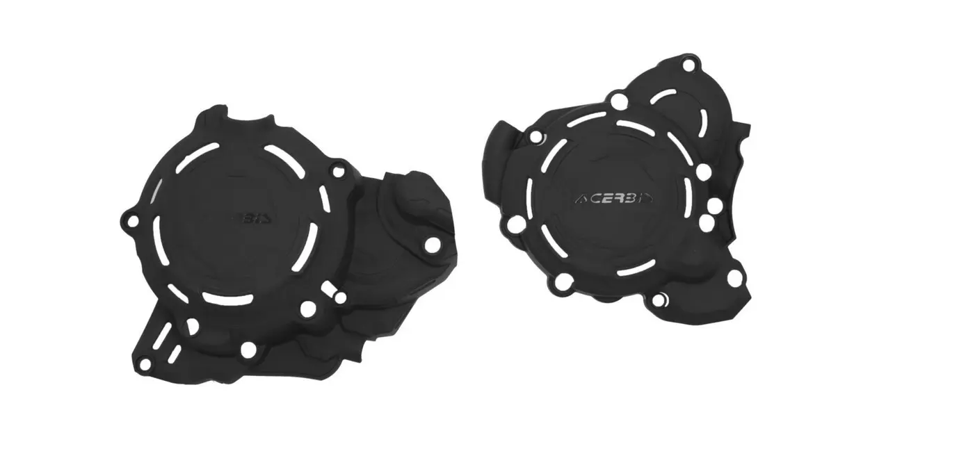 ACERBIS kryty motoru (kryt víka/ krytu spojky i alternátoru) X-POWER KTM EXC / XC-W 250 / 300 24-25, HUSQVARNA TE 250 / 300 24-25 barva černá ( )
