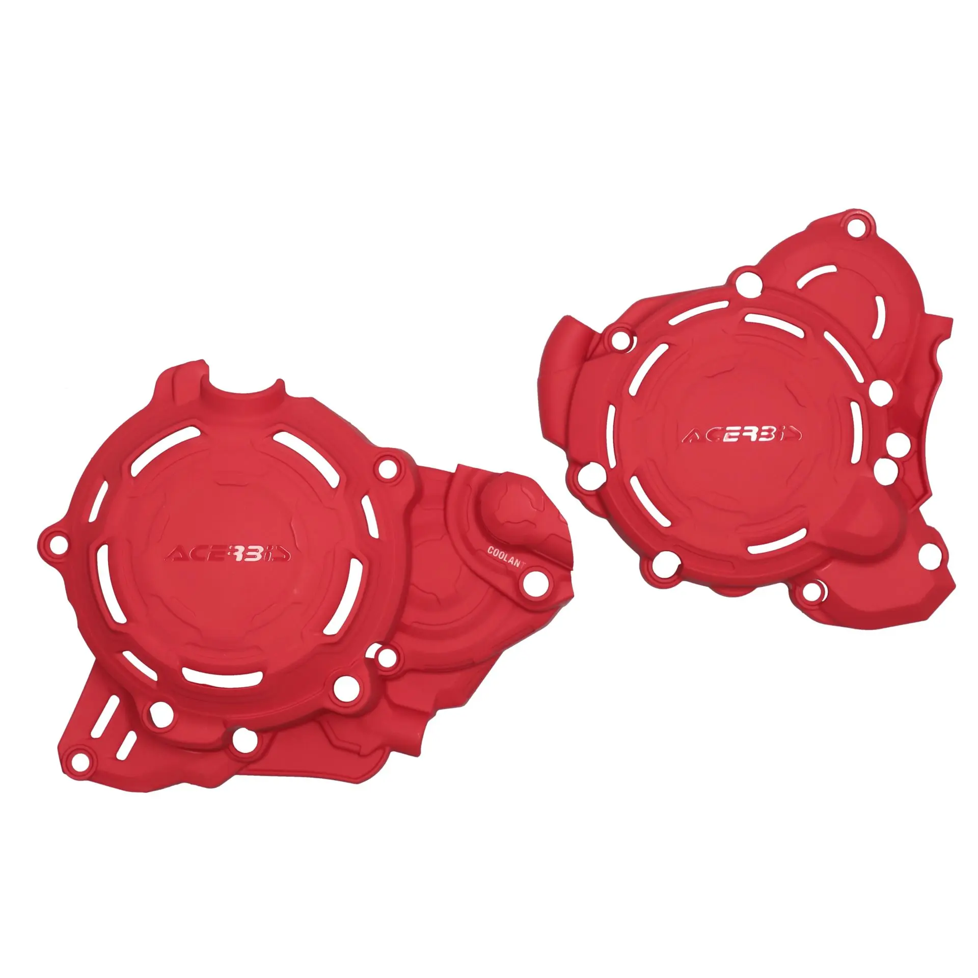 ACERBIS kryty motoru (kryt víka/ krytu spojky i alternátoru) X-POWER GAS-GAS EC / EX 250 / 300 24-25, MC 250 24-25 barva červená ( )