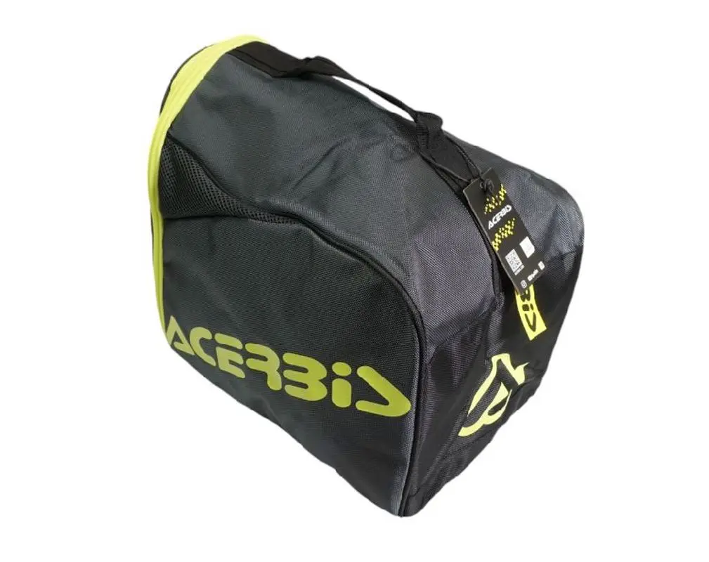 ACERBIS sada brašna na boty X-LINEAR barva černá/žlutá + ACERBIS brašna na přilbu X-LINEAR barva černá/žlutá NEON CARGO BAG (balíček) + O!MOTO sada