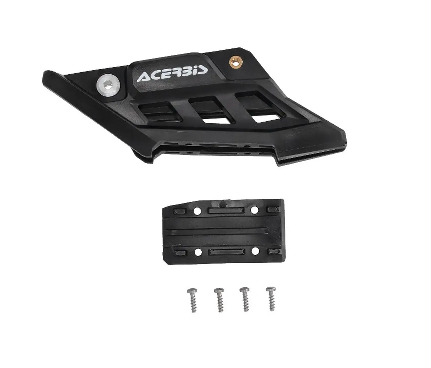 ACERBIS vodítko řetězu TRIUMPH TF 250 X 24-26, TF 250-E 26, TF 450 X / E 26, TF 450-RC 25 (vyměnitelná spodní vložka) barva černá (ACERBIS vodítko)