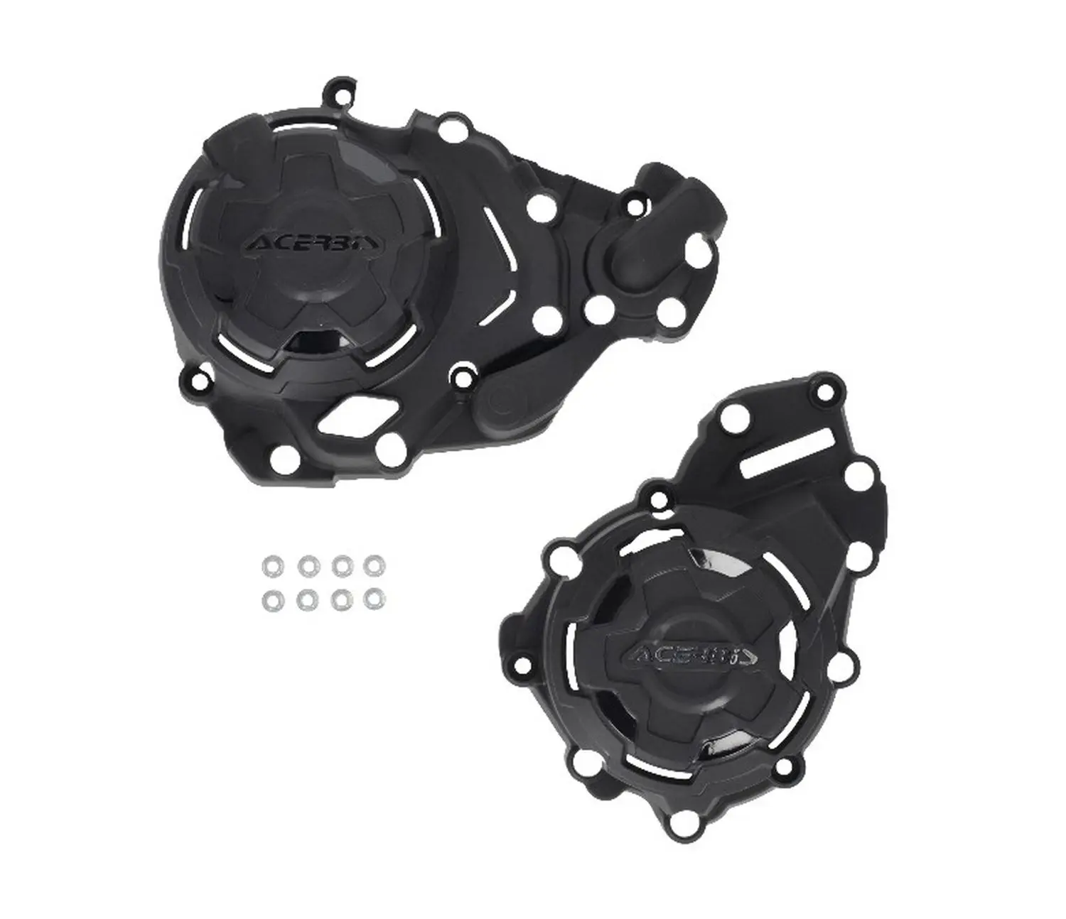 ACERBIS kryty motoru (kryt víka/ krytu spojky i alternátoru) X-POWER CF MOTO 450 MT 24-25 barva černá (ACERBIS kryty motoru (kryt víka/ krytu spojky)