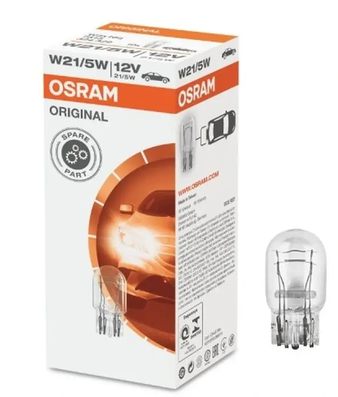 OSRAM žárovka 21/5W 12V W3X16Q 5XFS10 1A (OSRAM žárovka 21/5W 12V W3X16Q 5XFS10 1A)