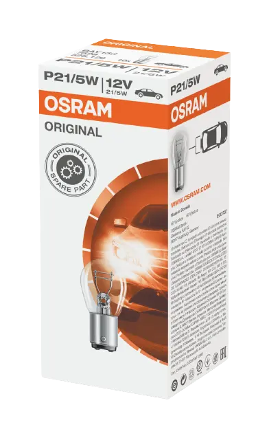 OSRAM ŽÁROVKA 12V P21/5W 21/5W 12V BAY15D - 1 KUS (OSRAM ŽÁROVKA 12V P21/5W 21/5W 12V BAY15D - 1 KUS)