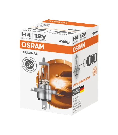 OSRAM žárovka H4 12V 60/55W P43T ORIGINAL (OSRAM žárovka H4 12V 60/55W P43T ORIGINAL)