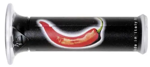 HARRIS gripy 01684-PE paprika (120 mm/22 mm) bez otvoru barva černá/červená (HARRIS gripy 01684-PE paprika (120 mm/22 mm) bez otvoru barva)