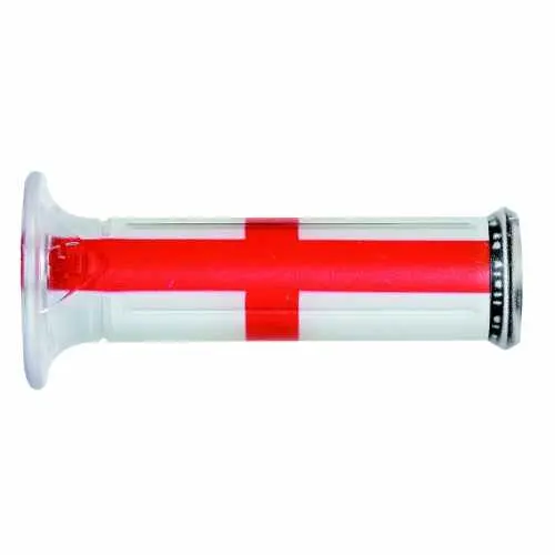 HARRIS gripy 01684-SG (120 mm/22 mm) bez otvoru barva bílá/červená (HARRIS gripy 01684-SG (120 mm/22 mm) bez otvoru barva bílá/červená)