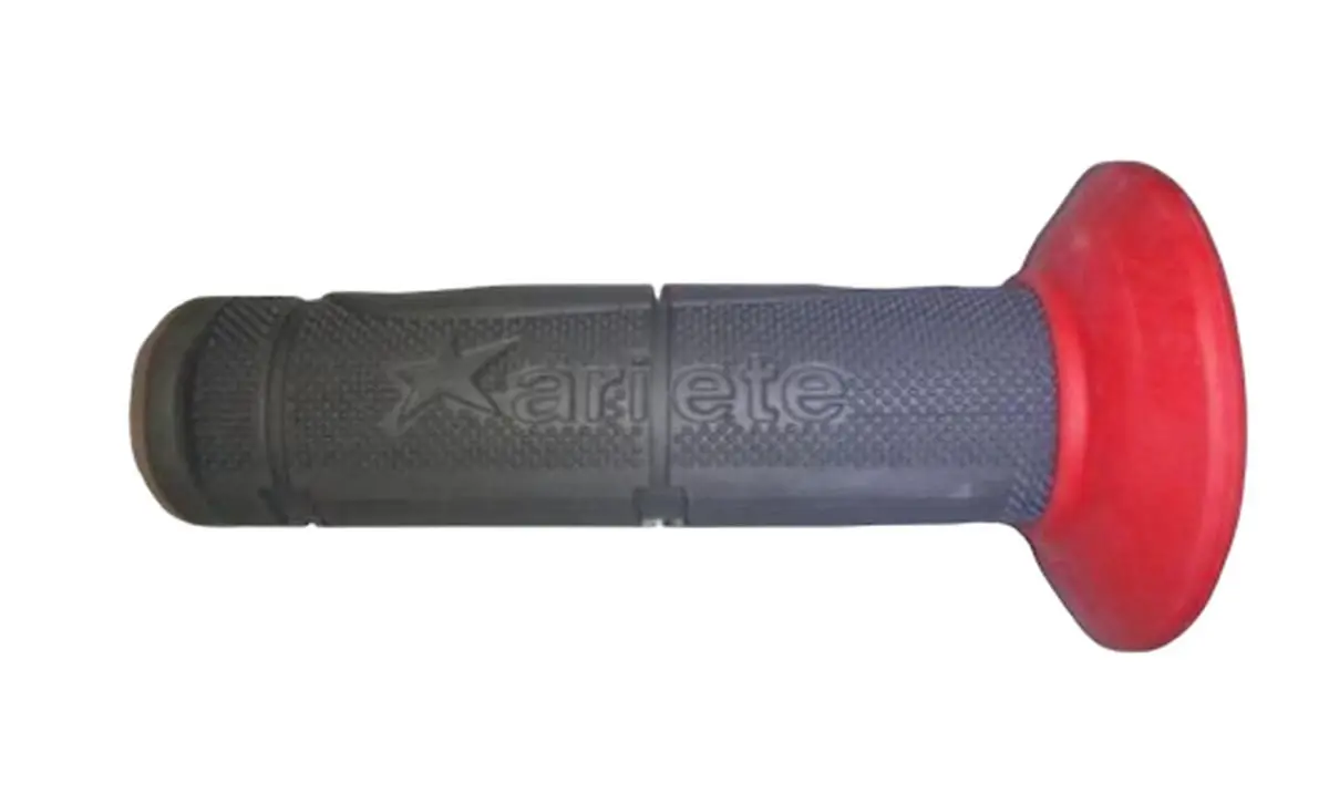 ARIETE gripy 01697/H-R EXTREME HARD (115 mm) bez otvoru barva šedá/červená (ARIETE gripy 01697/H-R EXTREME HARD (115 mm) bez otvoru barva)