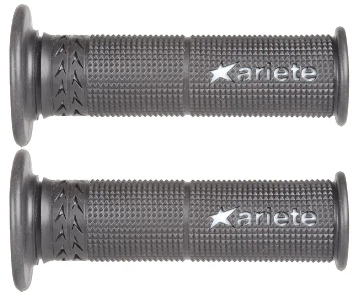 ARIETE gripy ROAD SUPER SOFT ESTORIL SUPER BIKE GEL (120 mm) s otvorem barva černá bílá (12) (ARIETE gripy ROAD SUPER SOFT ESTORIL SUPER BIKE GEL)