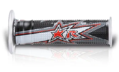 ARIETE gripy 02632-RBN EVO ROAD (120 mm) bez otvoru barva černá/bílá/šedá (ARIETE gripy 02632-RBN EVO ROAD (120 mm) bez otvoru barva černá/bílá/šedá)