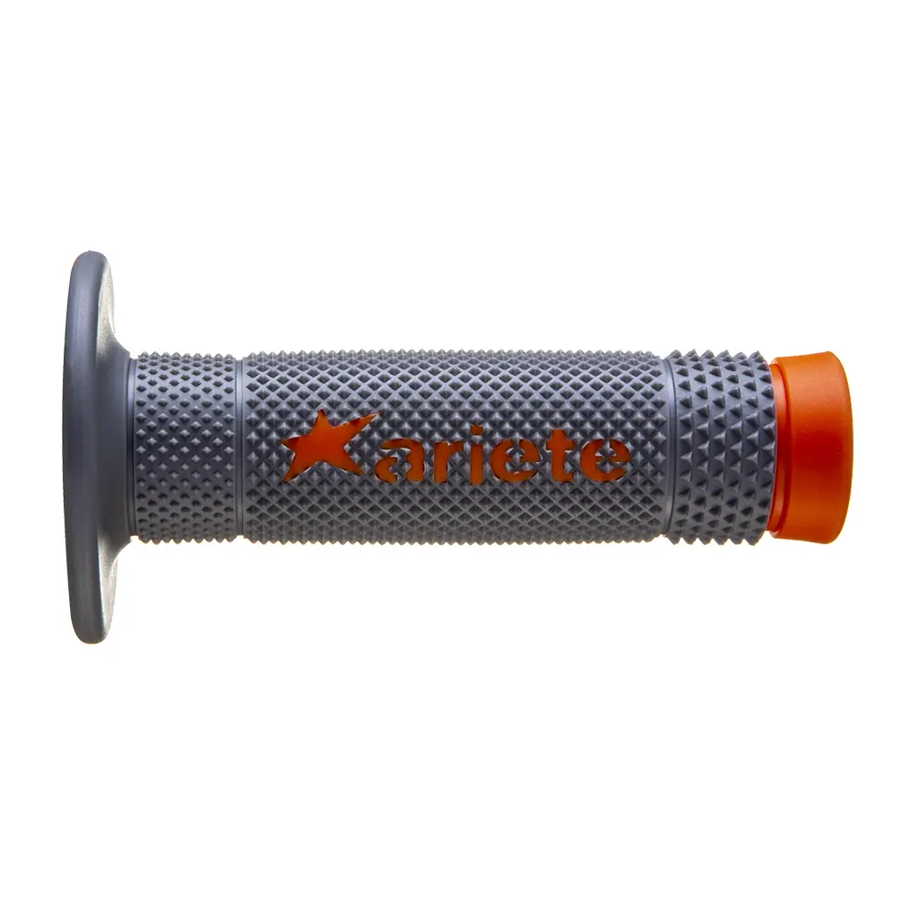 ARIETE gripy OFF ROAD VULCAN bez otvoru (115 mm) barva šedá oranžová (12) ( )