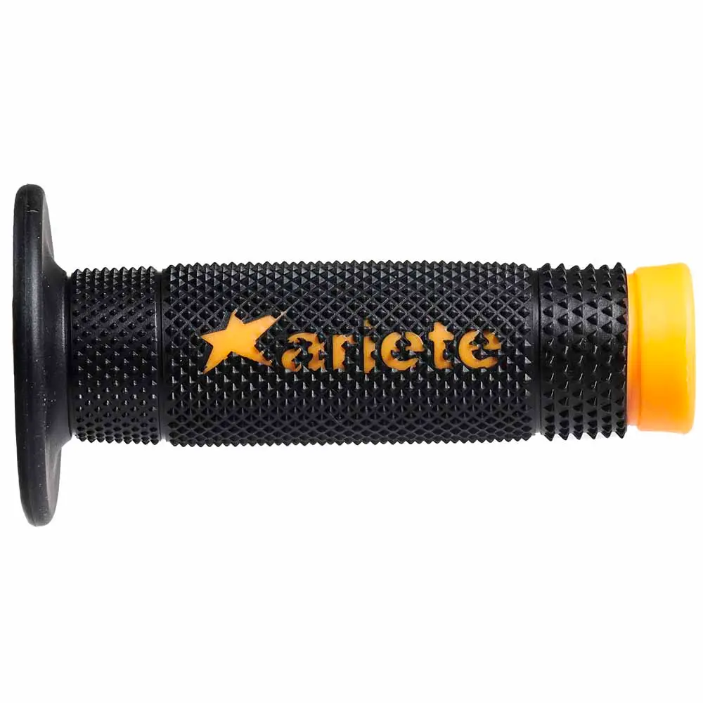 ARIETE gripy OFF ROAD VULCAN bez otvoru (115 mm) barva černá oranžová (12) (ARIETE gripy OFF ROAD VULCAN bez otvoru (115 mm) barva černá oranžová)