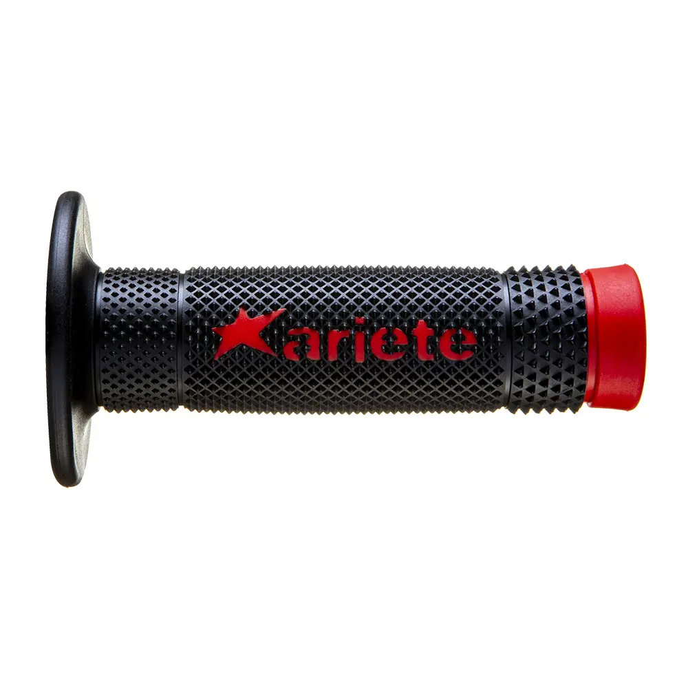 ARIETE gripy OFF ROAD VULCAN bez otvoru (115 mm) barva černá červená (12) ( )